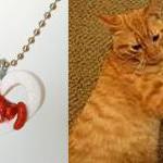 Fanart- Orange Tabby Heart -gifts For Cat Lovers,..